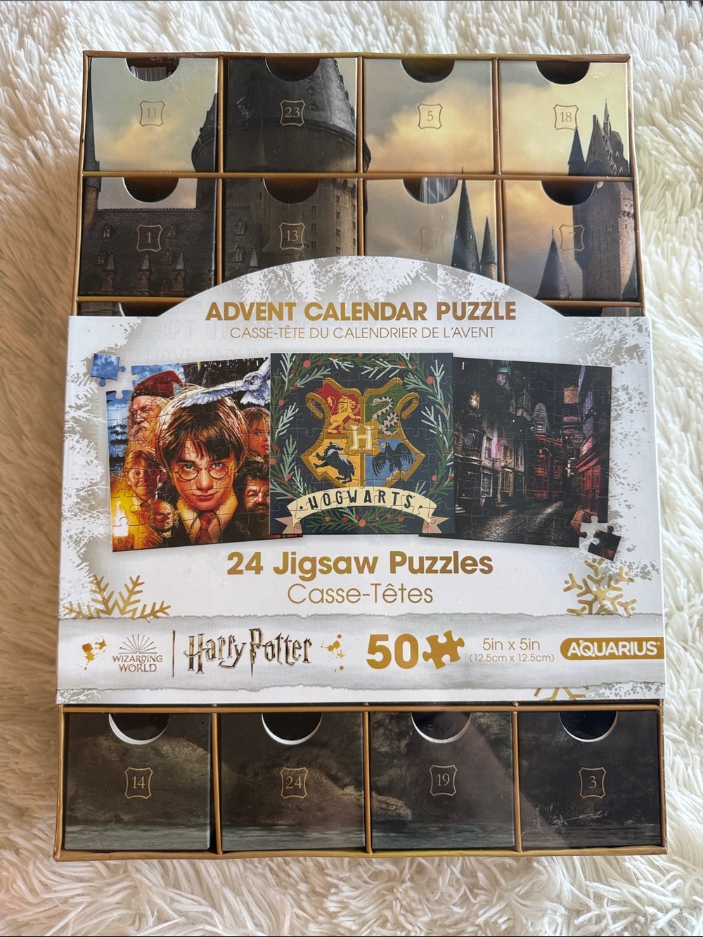 NWT Harry Potter Advent Calendar Puzzle - 24 Jigsaw Puzzles